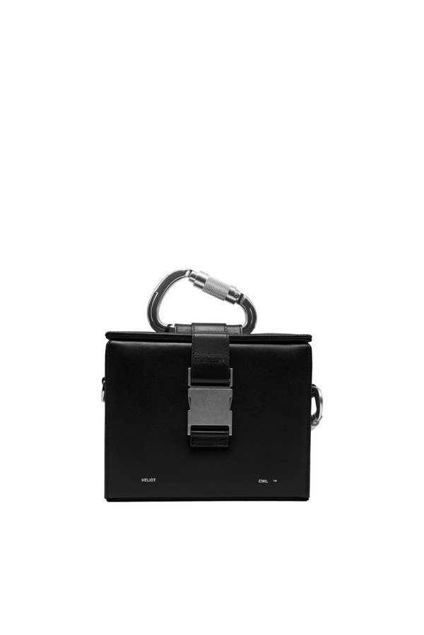 heliot emil leather carabiner box bag - Black | Garmentory