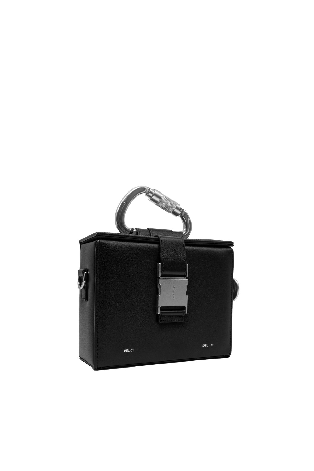 heliot emil leather carabiner box bag - Black | Garmentory