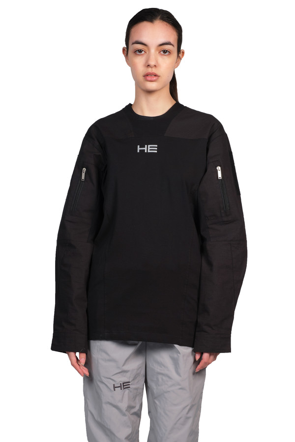 Heliot Emil Long Sleeve Tactical Shirt - Black | Garmentory