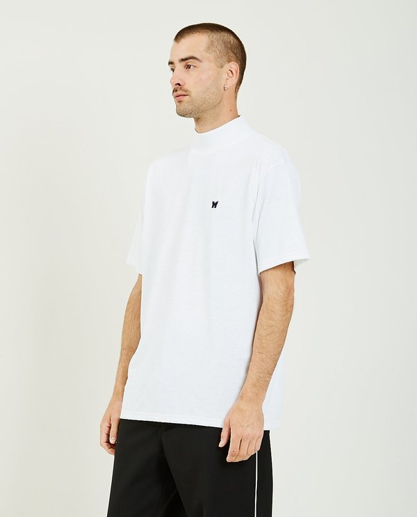 Needles Mock Neck Tee - White | Garmentory