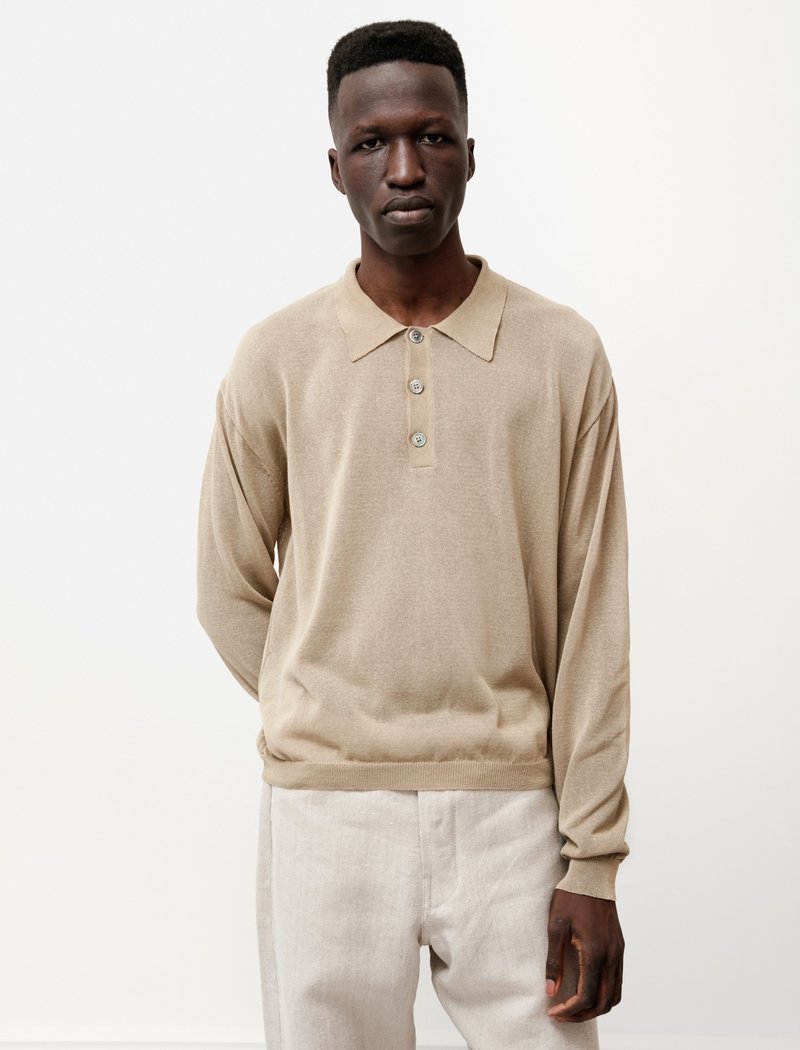 Our Legacy 70's Piquet Cotton Nylon Polo - Beige | Garmentory