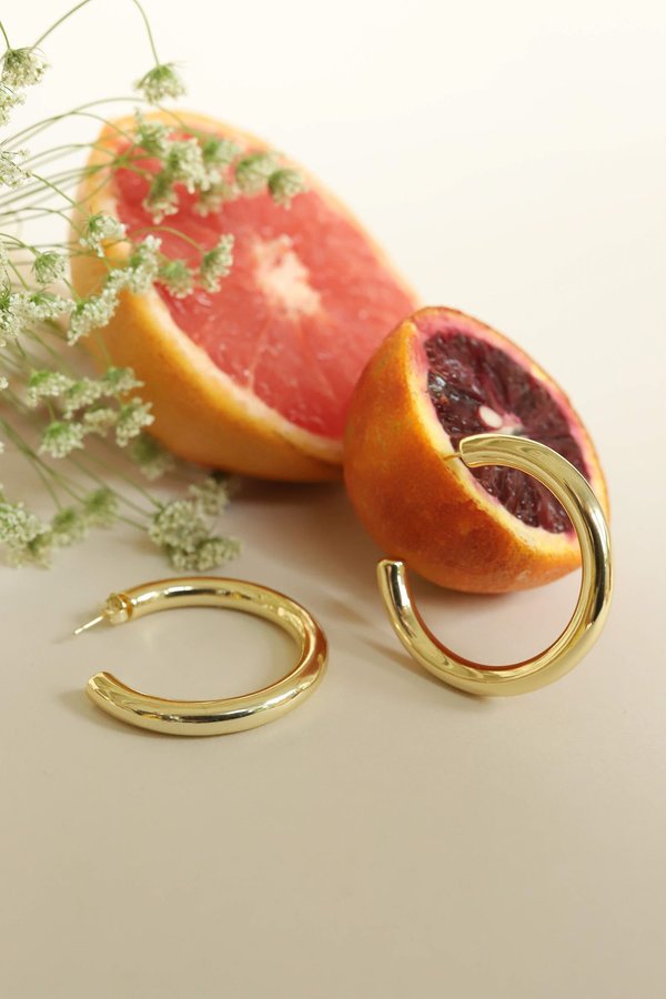 Mod + Jo Lola Hoop Earrings - Gold Mod + Jo Lola Hoop Earrings - Gold