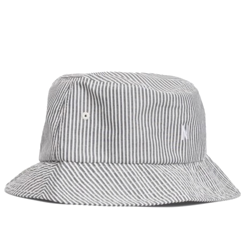 norse projects seersucker bucket hat
