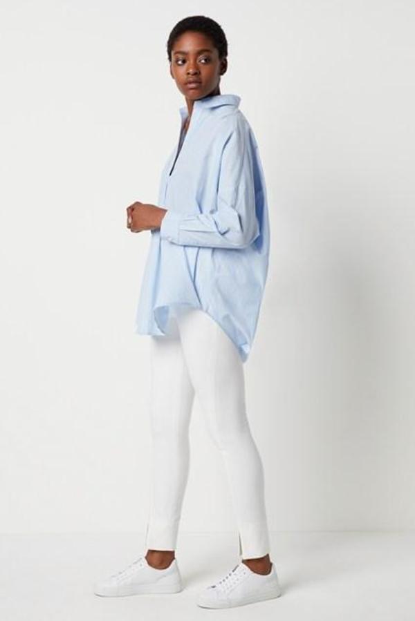 French Connection Rhodes Popover Shirt - Adisian Stripe | Garmentory
