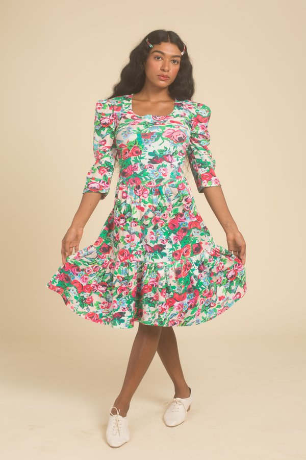 knee length dresses for ladies Tailored Midi Women Dress - 5240 VENUS main image 0