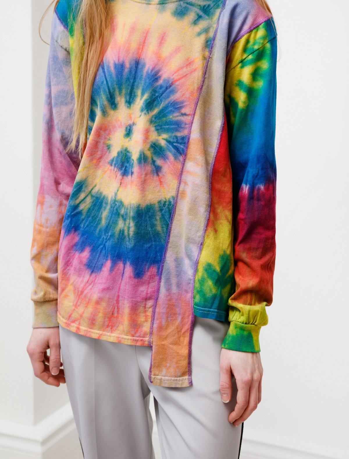 Needles Rebuild 5 Cuts Long Sleeve - Tie Dye | Garmentory