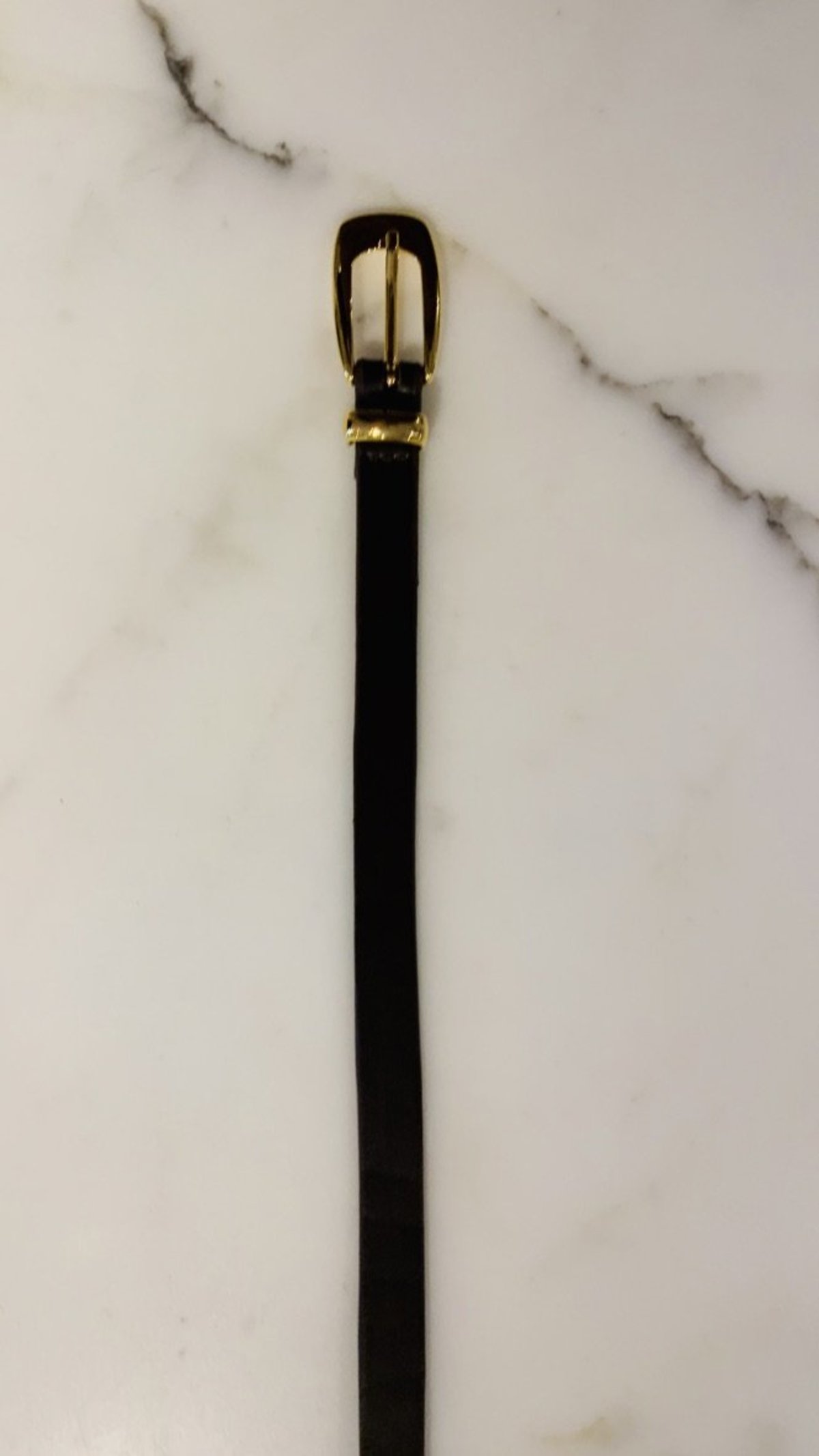 Brave Leather 'Trutia' Long Skinny Belt - Brown - Image 2 of 2