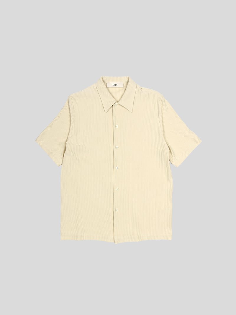 シャツ Sefr SUNEHAMMED Shirt Ivory SUNEHAMMEDSS24 Sefr Suneham Shirt - Off White Stripe | Garmentory