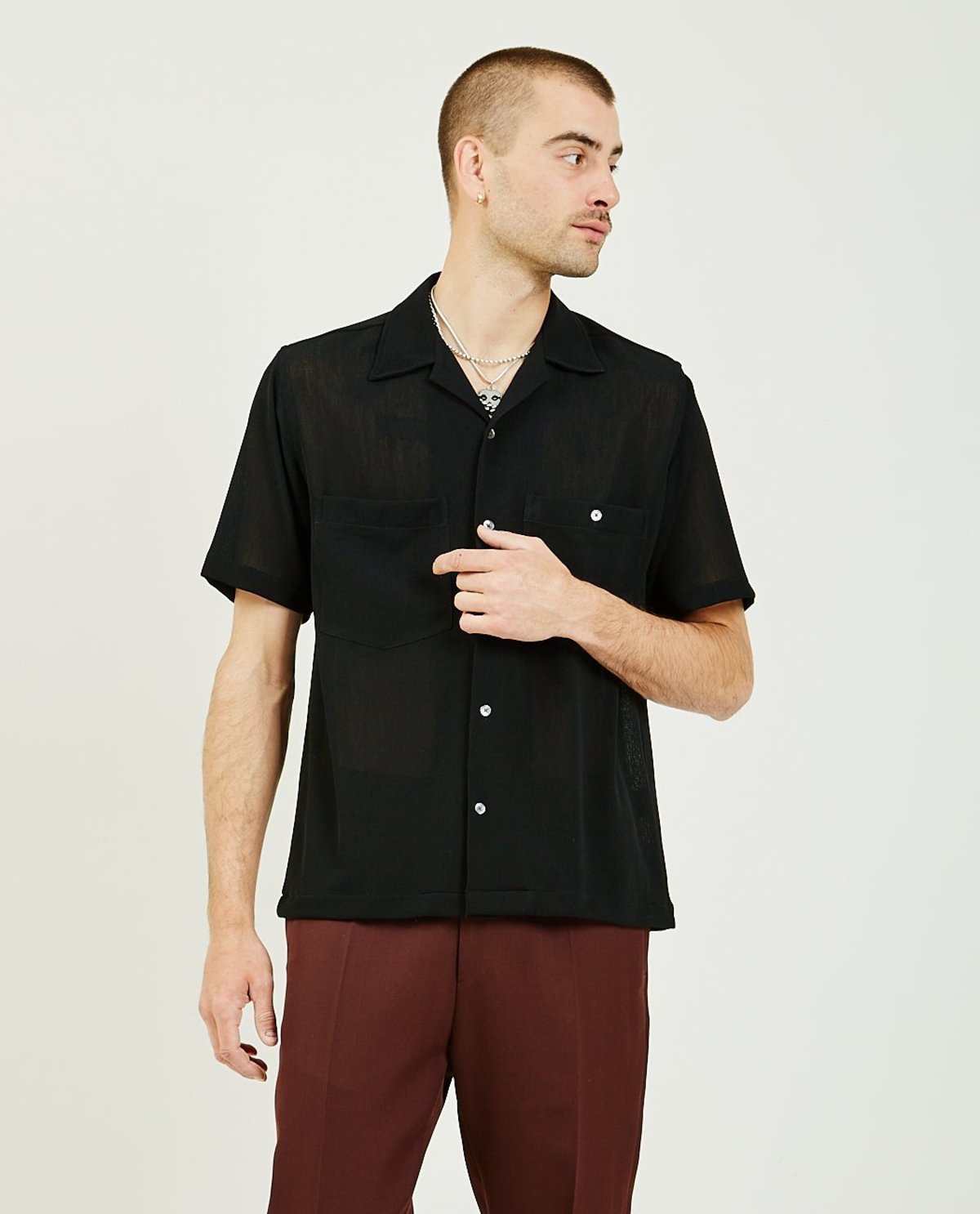 CMMN SWDN Dexter Shirt - black | Garmentory