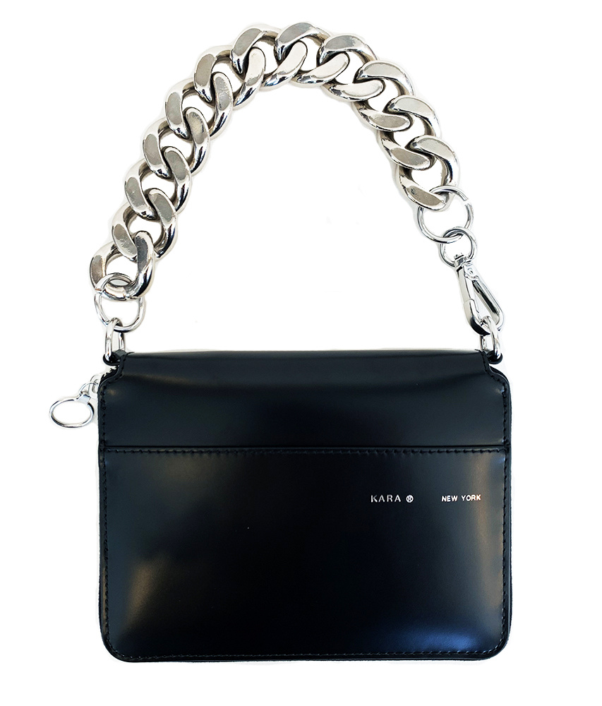 KARA Large Bike Chain Wristlet Black Garmentory