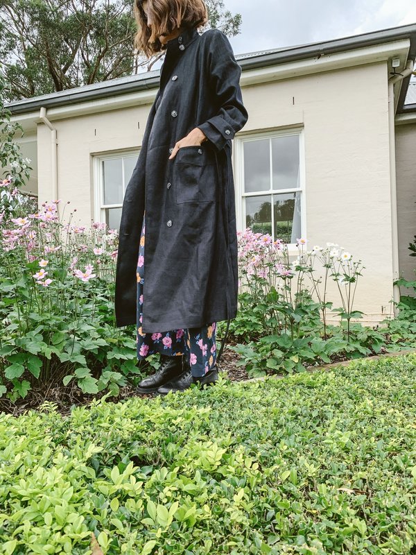 NO. 6 ALEXANDER DUSTER - BLACK NO. 6 ALEXANDER DUSTER - BLACK