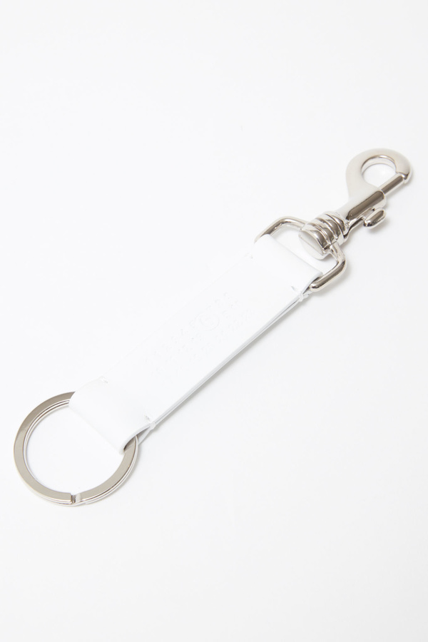 MM6 Maison Margiela Keychain with clip - White MM6 Maison Margiela Keychain with clip - White