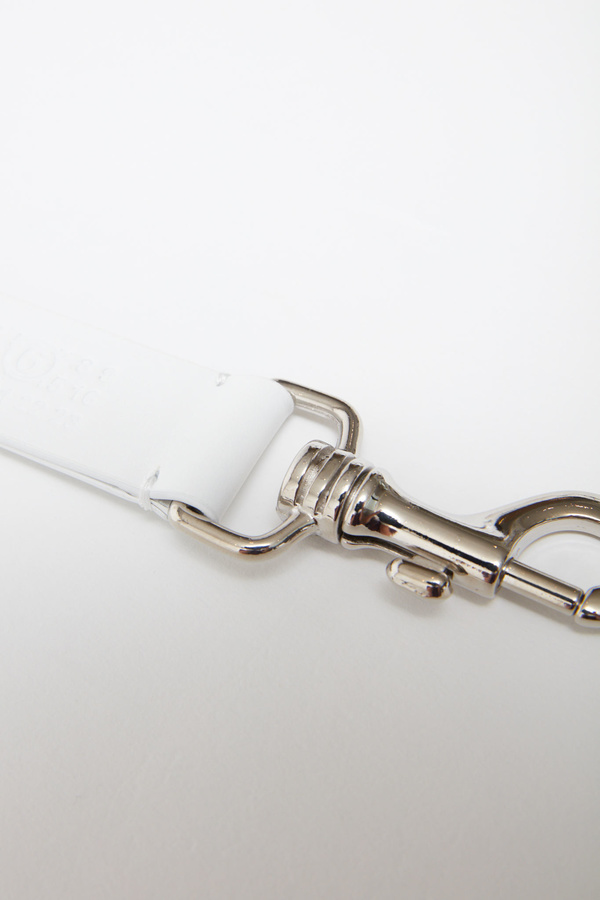 MM6 Maison Margiela Keychain with clip - White MM6 Maison Margiela Keychain with clip - White