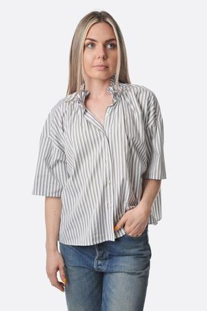 Nicholson and Nicholson Chance Shirt - Khaki Stripe Nicholson and Nicholson Chance Shirt - Khaki Stripe