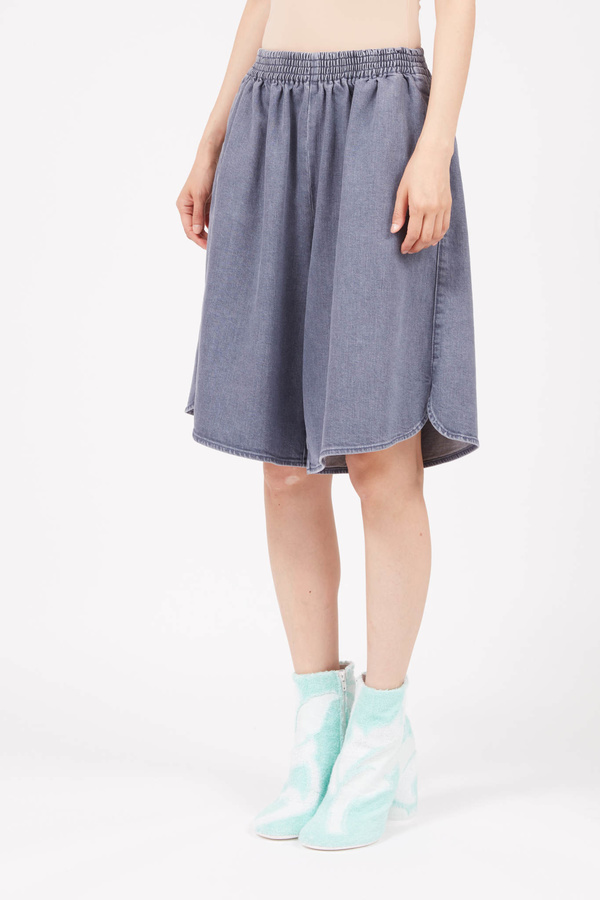 MM6 Maison Margiela Oversized Athletic Short - Denim MM6 Maison Margiela Oversized Athletic Short - Denim