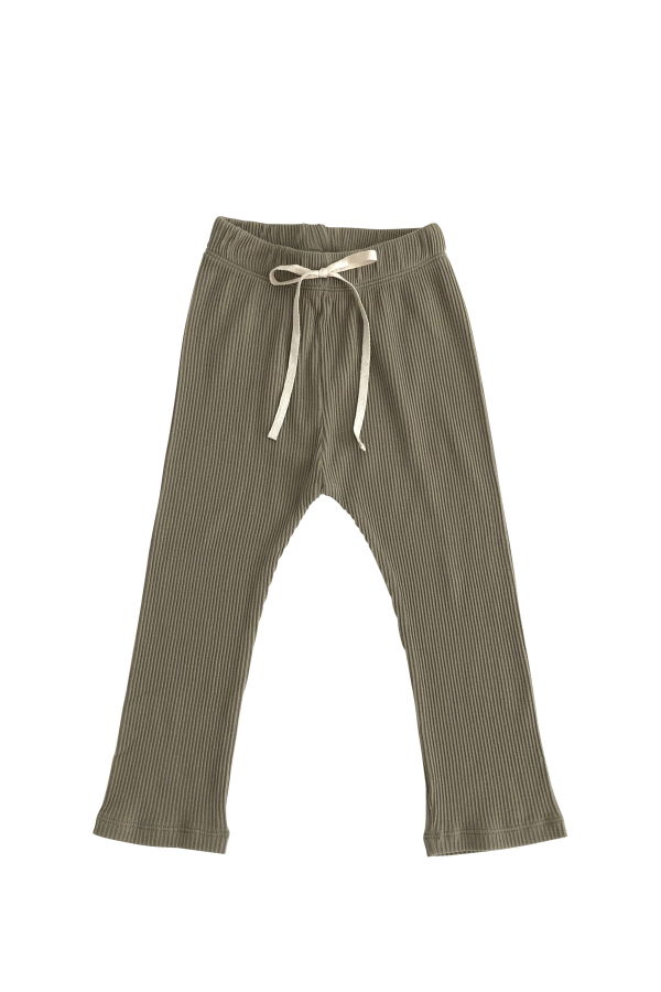 Kids Liilu Rib Legging - Dry Green
