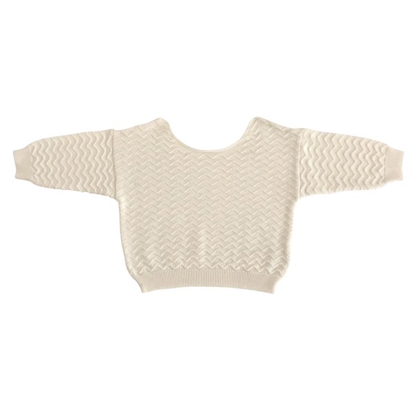 kids Liilu Chevron Knit Pullover