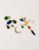 Grainne Morton Bird and Moon Cross Drop Earrings - Thumbnail 1