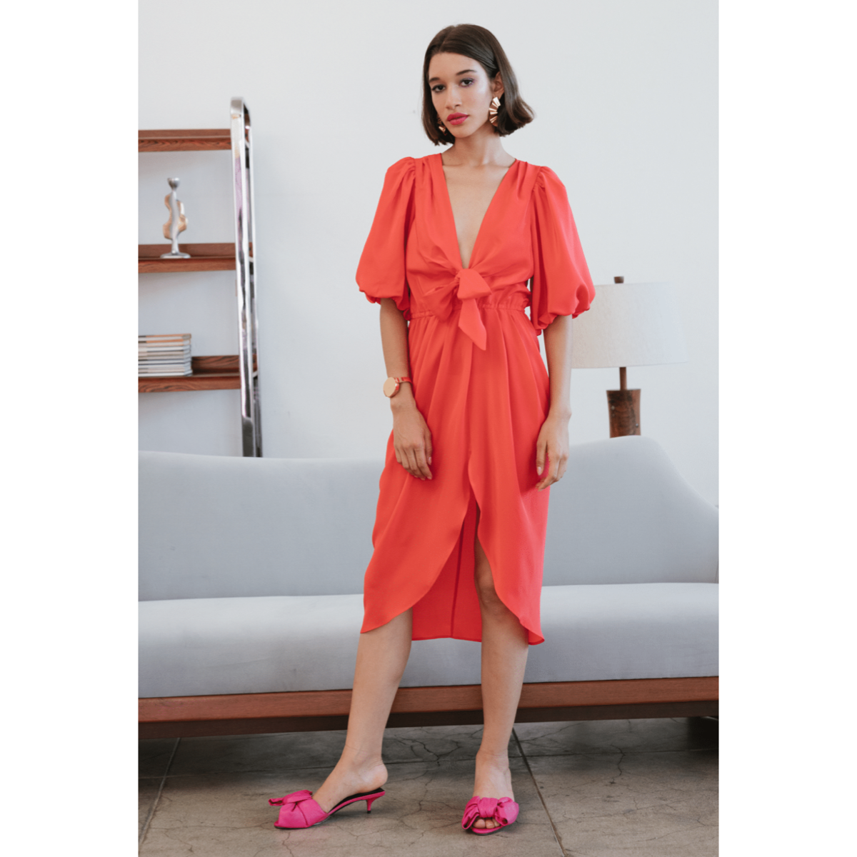 sleeved prom dress Puffy Sleeves Prom Dresses Satin Long Off The Shoulder