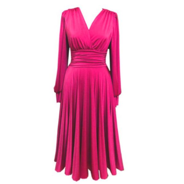 open lace back dress Rent Delfi Collective Pink Kate Midi Dress