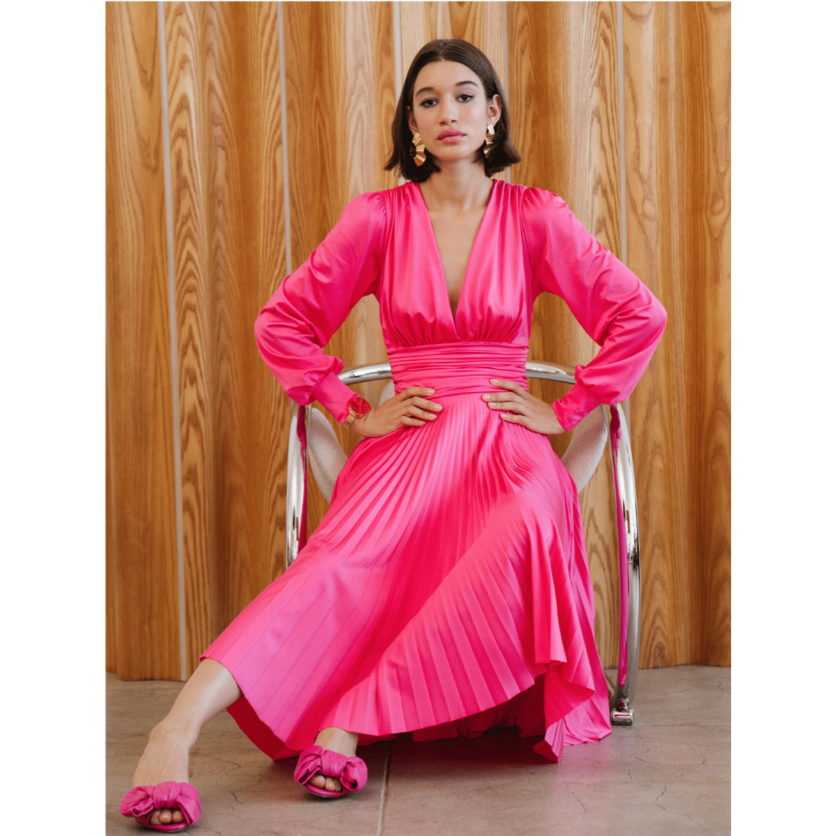 delfi pink dress Mica Maxi Dress