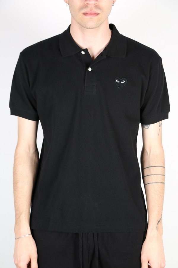 comme des garcons polo black