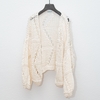 Maiami Zig Zag Big Cardigan - Creme - Thumbnail 3