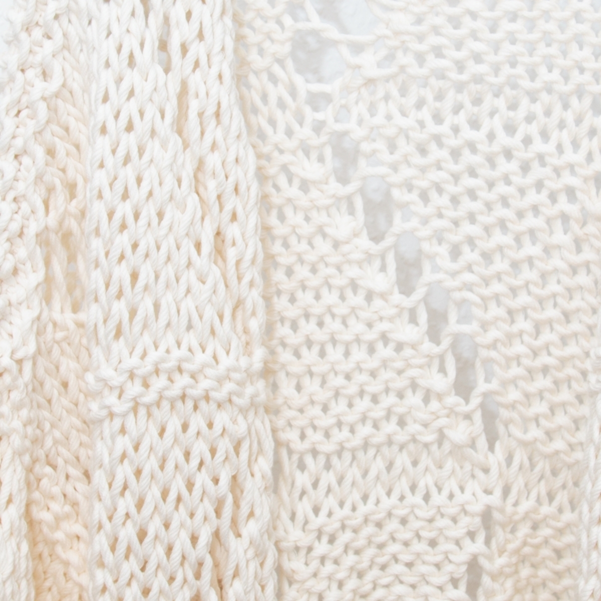 Maiami Zig Zag Big Cardigan - Creme - Image 4 of 5