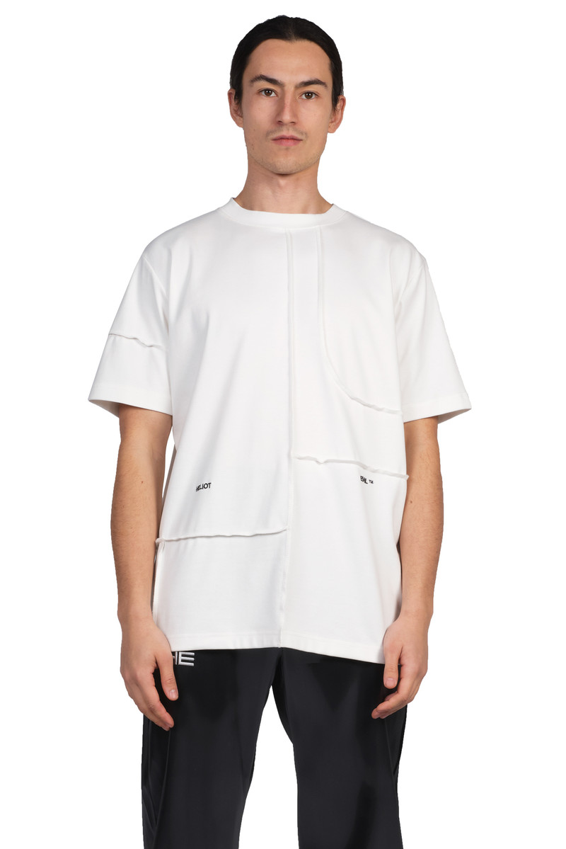 heliot emil cut-up t-shirt - off-white | Garmentory