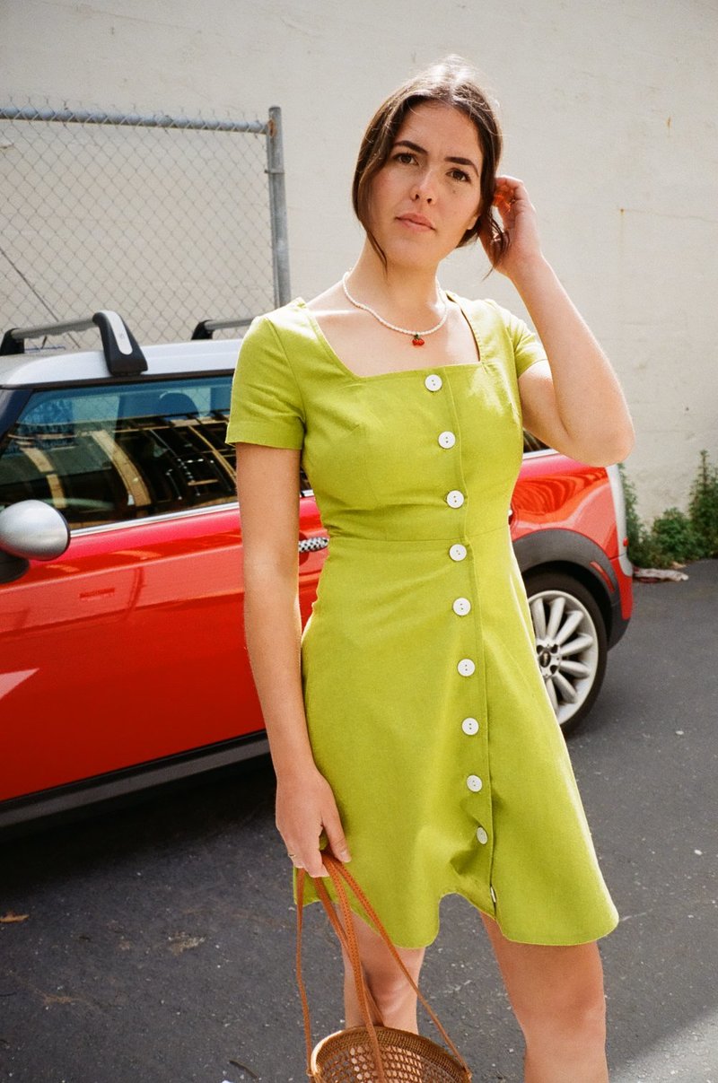 lisa says gah green dress Cindy Dress