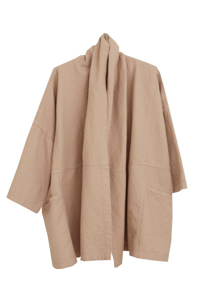 Atelier Delphine Antwerp Coat, Mauve Taupe, Bubble Textured Cotton Atelier Delphine Antwerp Coat, Mauve Taupe, Bubble Textured Cotton