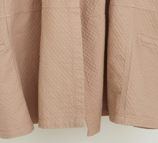 Atelier Delphine Antwerp Coat, Mauve Taupe, Bubble Textured Cotton Atelier Delphine Antwerp Coat, Mauve Taupe, Bubble Textured Cotton