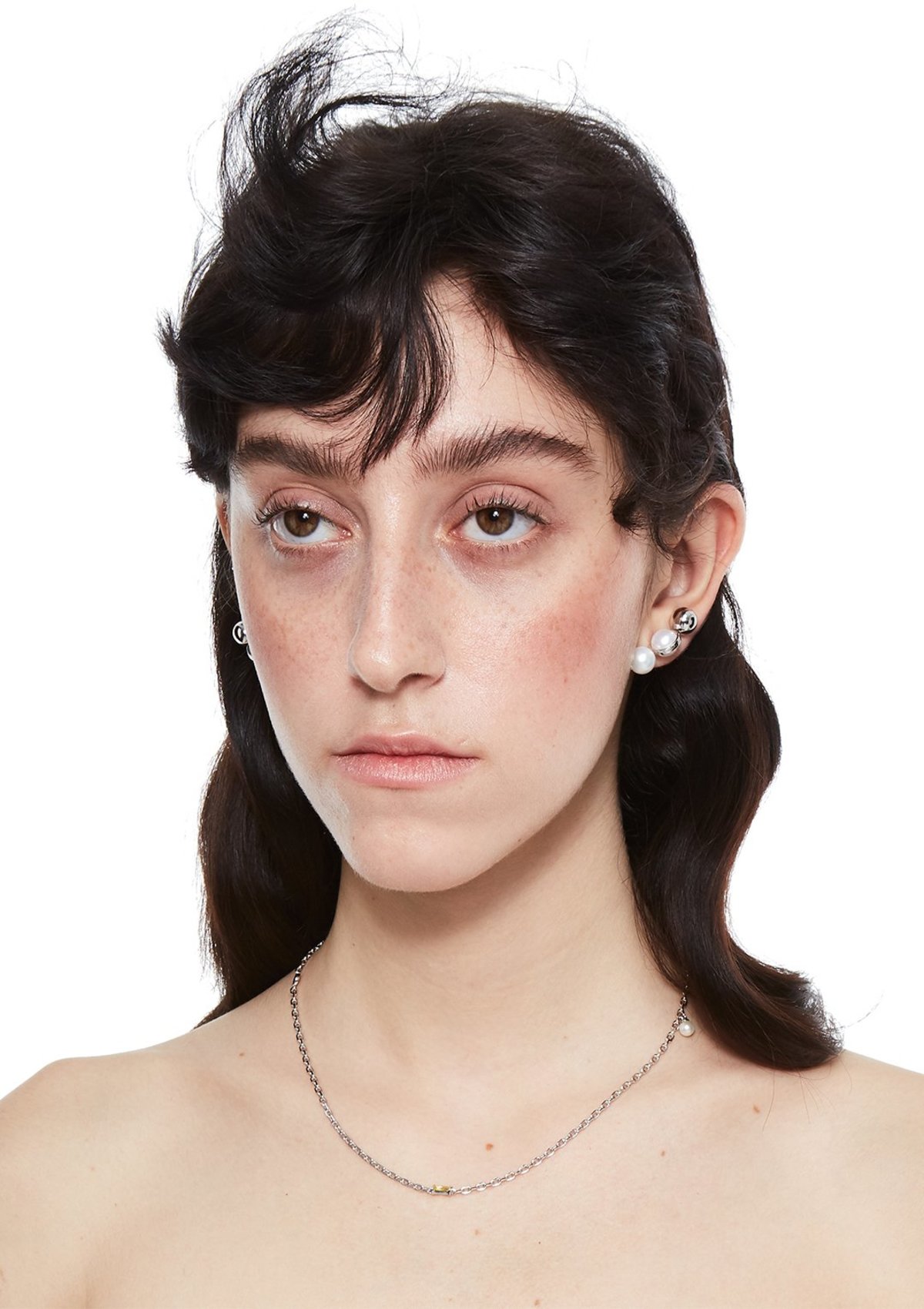 PRE-ORDER Cough In Vain Cubic-zirconia & Pearl Chain necklace - Image 2 of 2