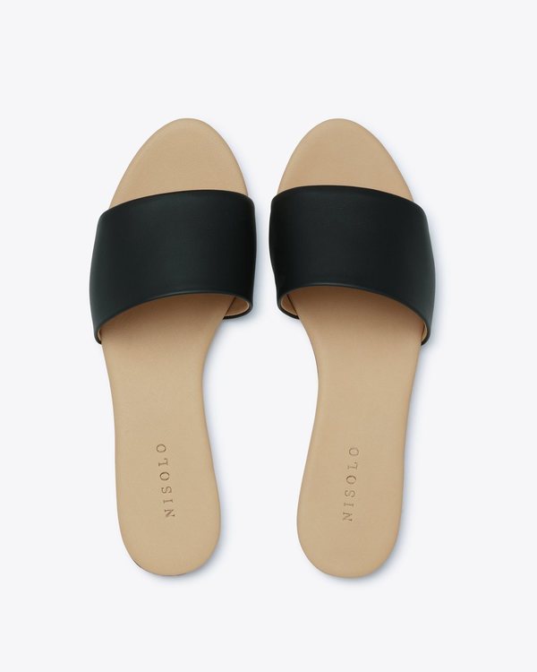 Nisolo Isla Slide Sandal - Black | Garmentory