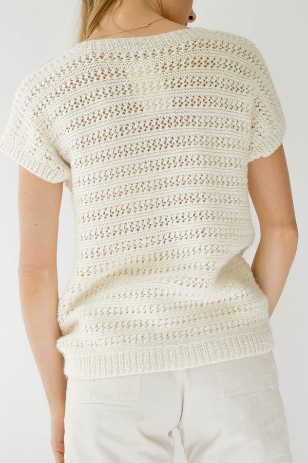 Backtalk PDX Vintage Crochet Top - cream Backtalk PDX Vintage Crochet Top - cream