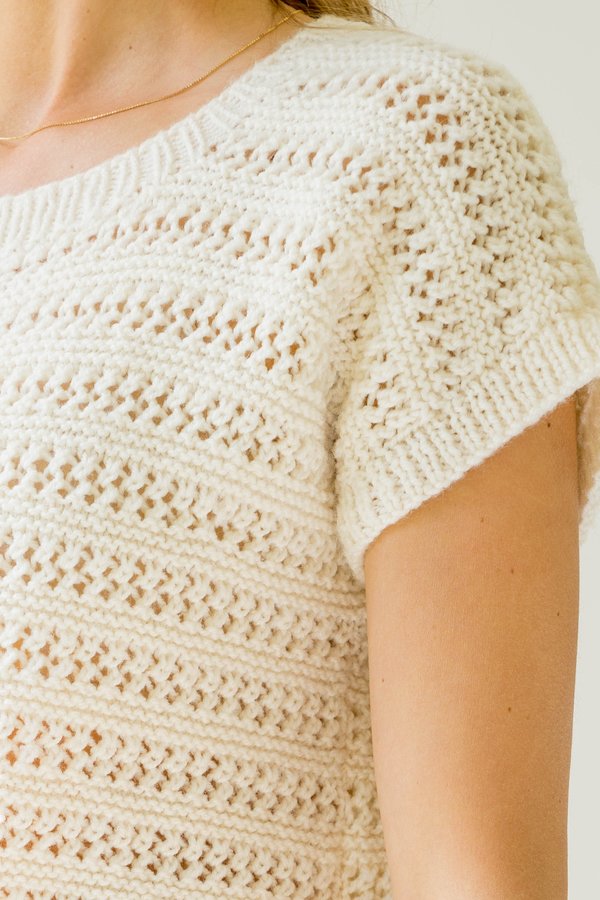 Backtalk PDX Vintage Crochet Top - cream Backtalk PDX Vintage Crochet Top - cream