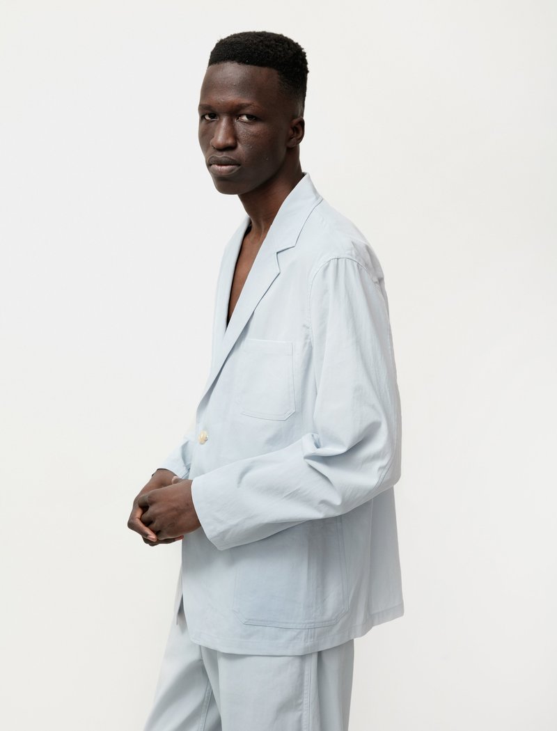 Auralee Finx Hard Twist Gabardine Jacket - Light Blue