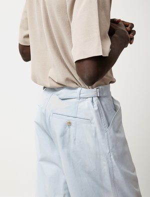 Auralee Finx Hard Twist Gabardine Pants - Light Blue | Garmentory