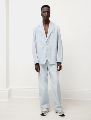 【AURALEE】FINX HARD TWIST GABARDINE PANTS Auralee Finx Hard Twist Gabardine Pants - Light Blue | Garmentory