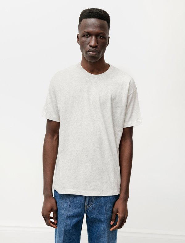 トップス AURALEE SEAMLESS CREW NECK TEE Auralee Seamless Crewneck Tee Top - Gray | Garmentory
