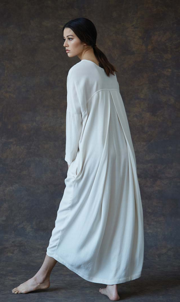 Black Crane Pleated Cocoon Dress Black Crane Pleated Cocoon Dress