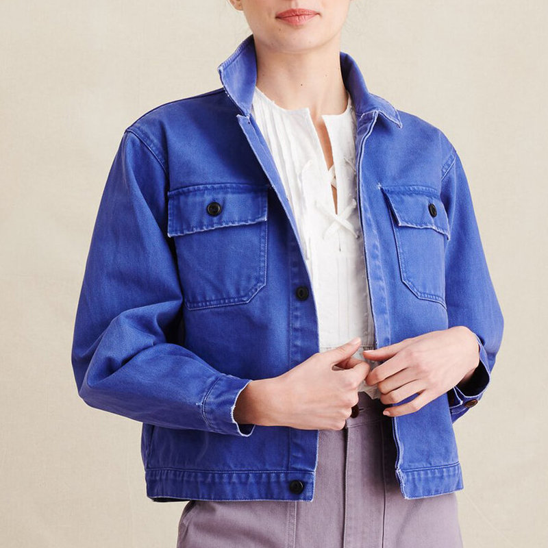 【KOOLOSET】Vintage Washed Denim Work Jacket Men's Denim Jacket Shawl Collar Coat Overalls Work Jacket
