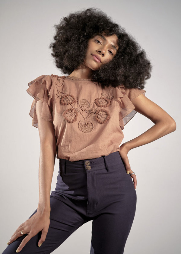 Maria Stanley Finch Blouse - shitake Maria Stanley Finch Blouse - shitake