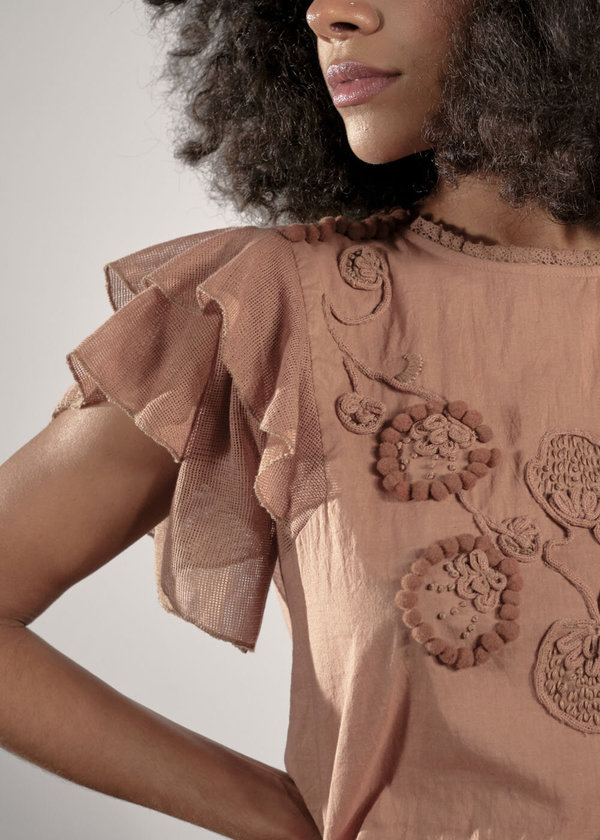 Maria Stanley Finch Blouse - shitake Maria Stanley Finch Blouse - shitake