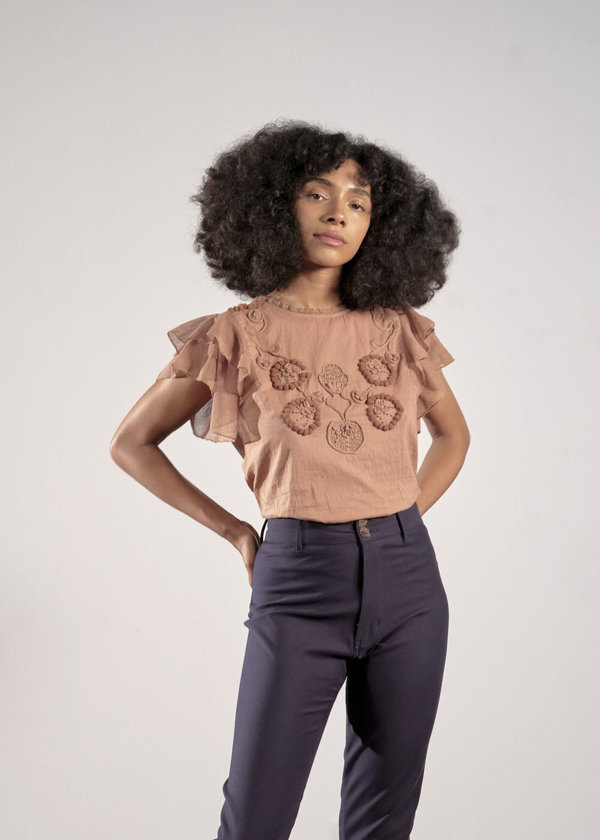 Maria Stanley Finch Blouse - shitake Maria Stanley Finch Blouse - shitake
