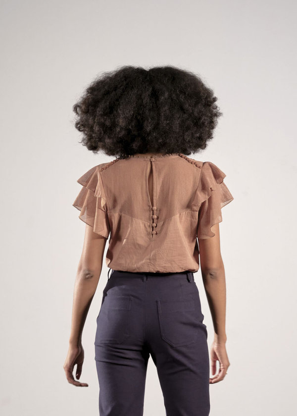Maria Stanley Finch Blouse - shitake Maria Stanley Finch Blouse - shitake