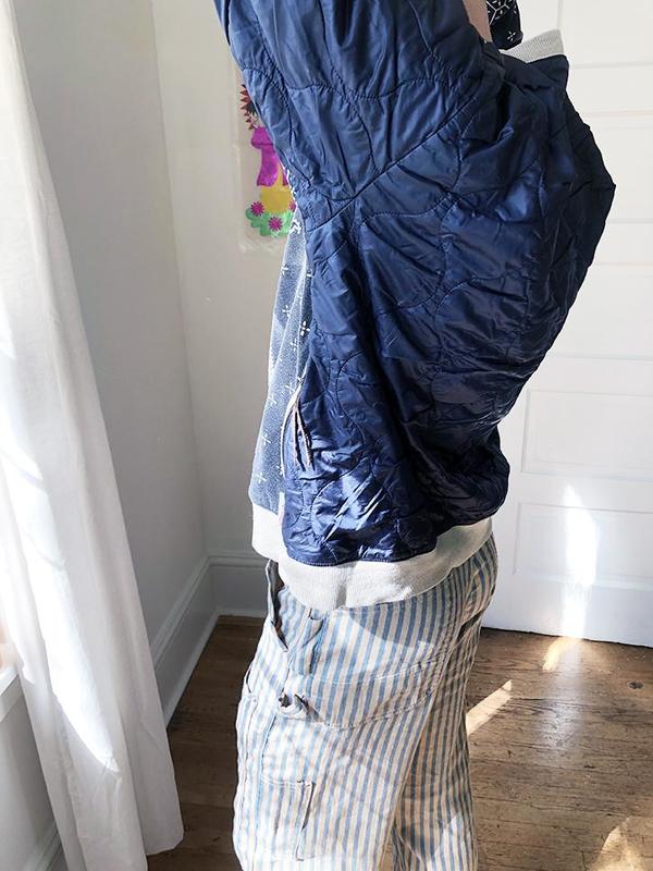 fleecy knit bandana bivouac big sweater