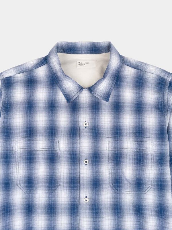 Universal Works Garage Shirt II - Navy Pepper Cotton Universal Works Garage Shirt II - Navy Pepper Cotton