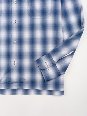 Universal Works Garage Shirt II - Navy Pepper Cotton Universal Works Garage Shirt II - Navy Pepper Cotton