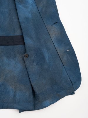 Universal Works Norfolk Bakers Jacket Suiting - Blue Space Dye Universal Works Norfolk Bakers Jacket Suiting - Blue Space Dye